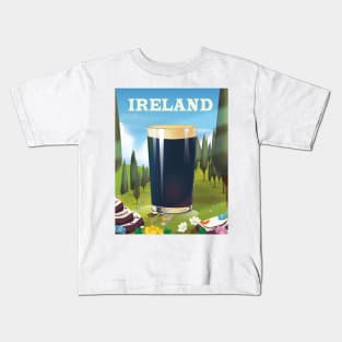 Ireland pint landscape Kids T-Shirt